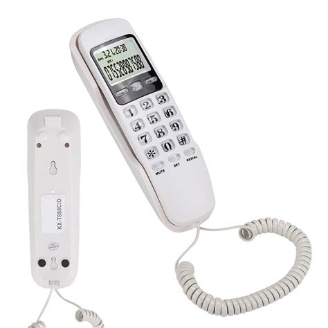Greensen Landline Phonekx T888cid English White Lcd Dispaly Telephone