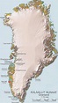 Greenland Physical map • mappery