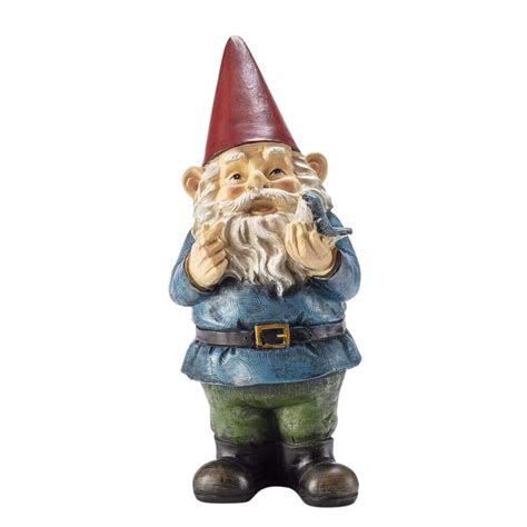 resin funny naughty garden gnome for lawn indoor or outdoor decorations sale