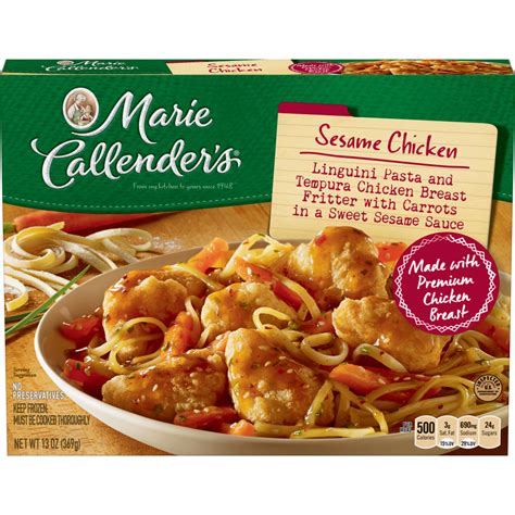 4 for $10.00 $ 2. MARIE CALLENDERS Sesame Chicken Dinner | Conagra Foodservice
