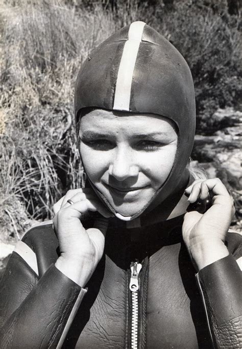Woman Wearing Vintage Wetsuit Best Vintage Images On Pinterest Diving Suit
