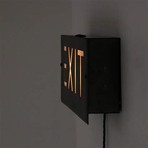 Vintage Illuminated Theatre Exit Signs Cooling And Cooling