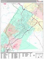 Scranton Pennsylvania Wall Map (Premium Style) by MarketMAPS - MapSales.com