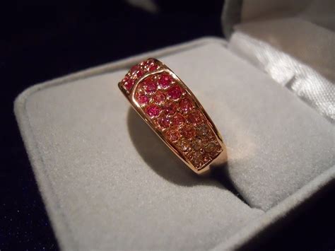 New 18k Rose Gold Plated Austrian Crystal Band 25 Ring Type Band