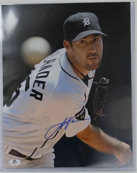 Aacs Autographs Justin Verlander Autographed Glossy X Photo