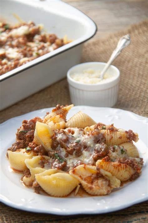 Easy Stuffed Pasta Shells With Meat And Cheese Best Ground Beef Pasta