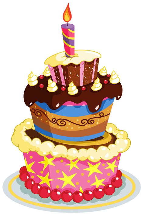 Birthday cakes for girls, birthday cakes for women. Colorful Birthday Cake PNG Clipart | Gallery Yopriceville ...