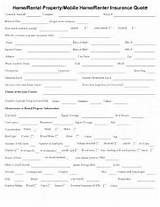 Homeowner Insurance Quote Sheet Photos