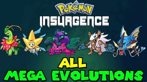 In order to mega evolve, the pokémon must be holding the appropriate mega stones (with the exception of rayquaza which is only required to know the move dragon ascent). ALL MEGA EVOLUTIONS IN POKEMON INSURGENCE - YouTube