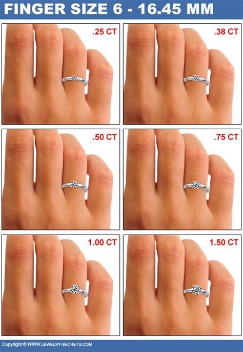 How Big Will The Diamond Look On Her Finger Engagement Rings On Finger Diamond Carat Size