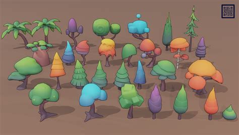 Stylized Low Poly Trees Rlowpoly