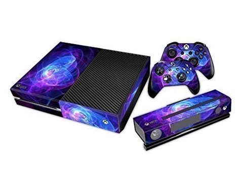 Uushop Blue Purple Lines Skin Stickers For Microsoft Xbox