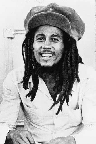 Bob Marley In Cap Smiling 24x36 Poster At Amazons Entertainment