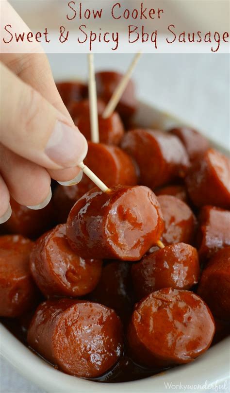 Slow Cooker Recipe Sweet And Spicy Bbq Sausage