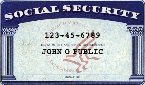 Receive and understand your social security payments. Social Security Card John Q Public | Gephardt Daily