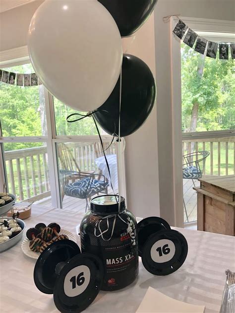 Pin On Weightlifting Theme Birthday Party