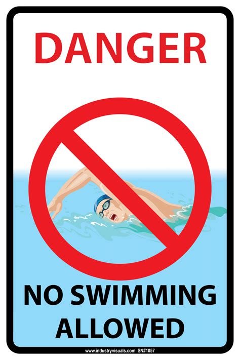 Danger No Swimming Allowed Industry Visuals