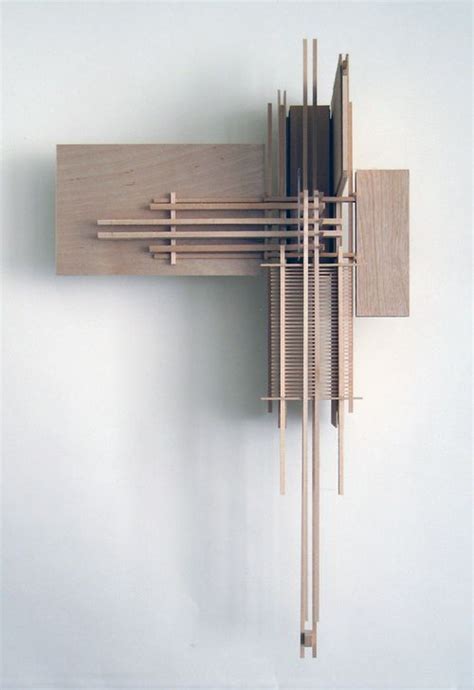 Abstract Sculpture Inspired By Architectural Model Making Techniques