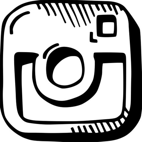 Hand Drawn Instagram Icon At Collection Of Hand Drawn