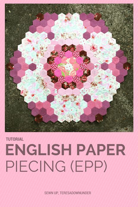 English Paper Piecing Epp Mini Quilt Sewn Up
