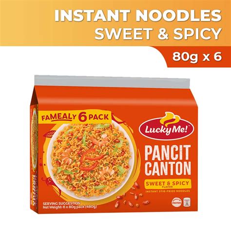 Lucky Me Pancit Canton Instant Noodles Sweet And Spicy Multipack G X