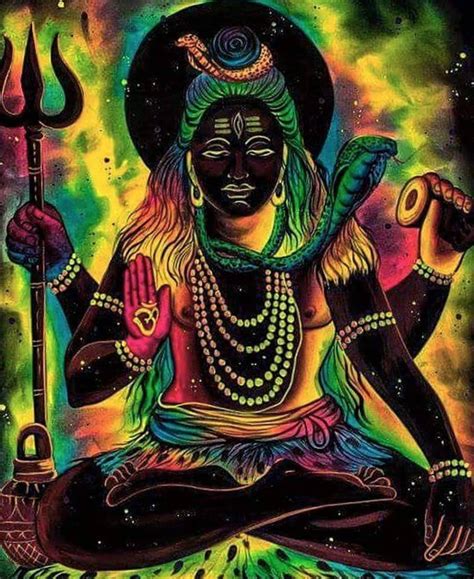 Har har mahadev shivling lingam art colorful image. HAR HAR MAHADEV - God is one word