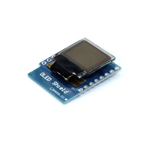 WeMos D1 mini OLED 0 66 shield синий купить с доставкой по выгодным