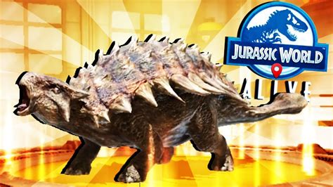 Epic Ankylosaurus Jurassic World Alive Gameplay Jurassic World Go Youtube