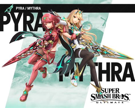 Super Smash Bros Ultimate Pyra And Mythra Wallpapers Cat With Monocle