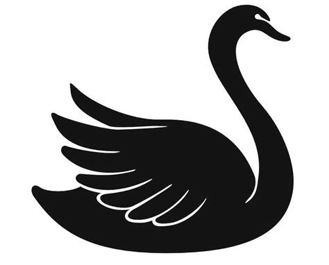 Swan Weather Vane Motief Swans Art Animal Templates Stencil Painting