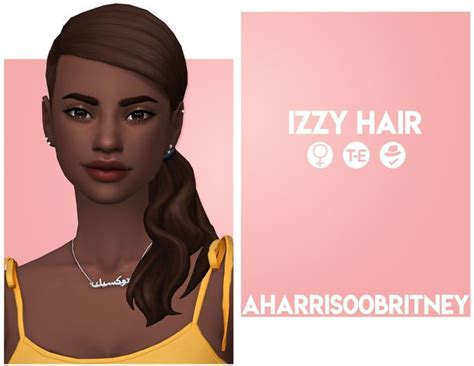 Izzy Hair Aharris00britney On Patreon In 2020 Sims Hair Sims 4 Mm