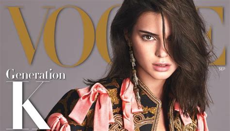 Kendall Jenner Gets The Cover Of Vogue Magazine For The First Time