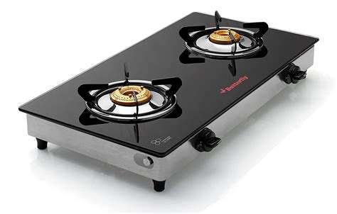 buy butterfly grand 2 burner glass gas stove online at low prices in india