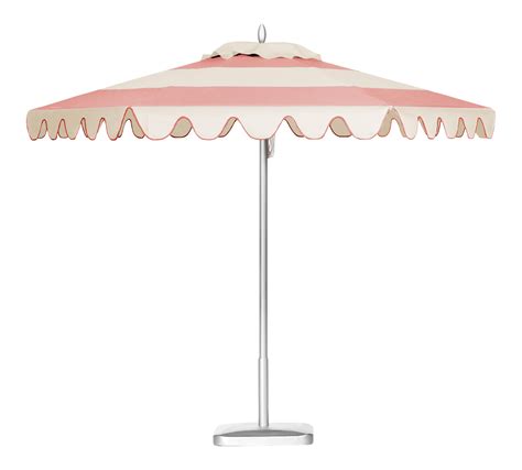 Coral Sands 9 Patio Umbrella Pink And White On Outdoor
