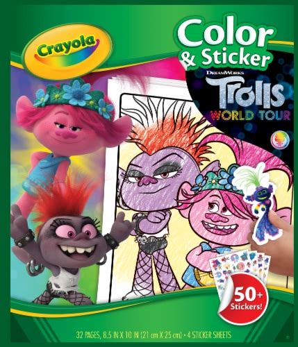 Crayola Trolls World Tour Color And Sticker Pack 1 Ct Fred Meyer