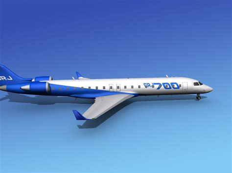 Bombardier Crj700 Bombadier 3d Model 89 3ds Unknown Dwg Dxf Lwo