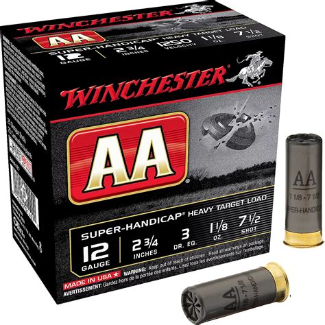 Winchester Aa Super Handicap Target Load 12 Gauge Shotshells 25