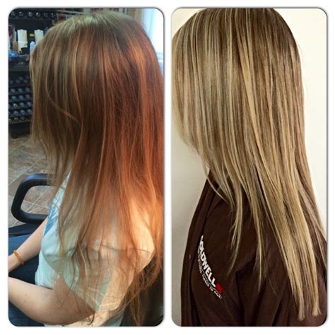 Before And After Highlights Goldwell Blondes Hair Color Images Hair