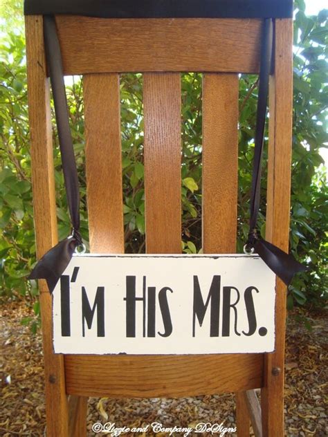 Im Her Mr Im His Mrs Chair Signs Art Deco Mr And
