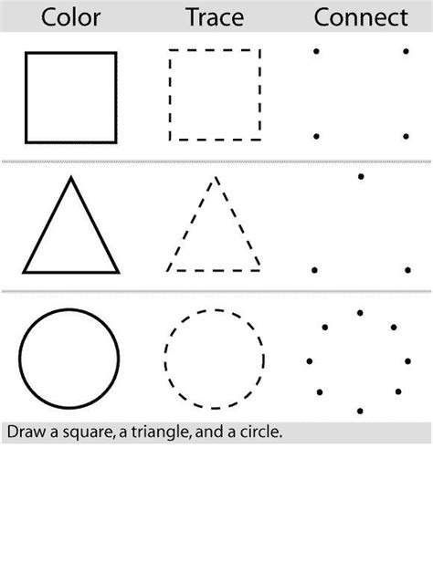 Students determine the number of shapes found in a picture. Preschool Worksheets - Best Coloring Pages For Kids