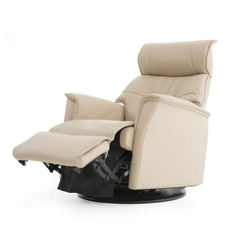 Img Norway Captain Rm186 Compact Contemporary Recliner With Swivel