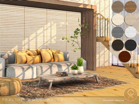 Pralinesims Wood Walls 7 Sims 4 Sims House Sims 4 Windows Images And