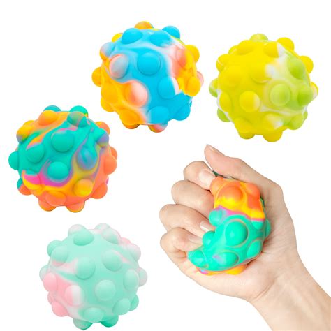 Factory Direct Stress Squeeze Bubble Silicone Popping Fidget Toys 3d Push Sensory Fidget Pop It