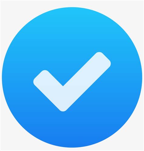 Blue Check Mark Emoji