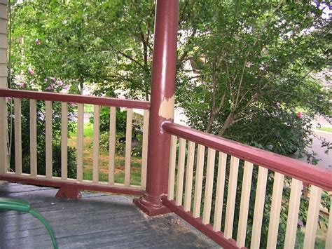 The top of the handrail should be at least 34 inches but not more than 38 inches high. porch rail height | Porch railing, Porch columns, Front ...