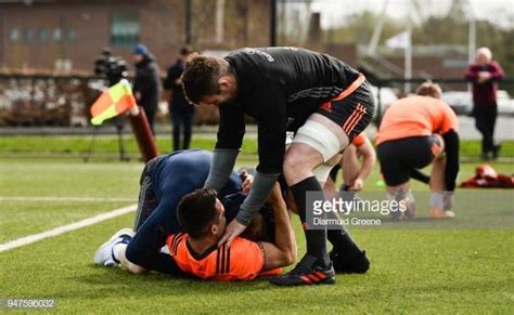 Limerick Ireland 17 April 2018 Peter Omahony Gets Involved As