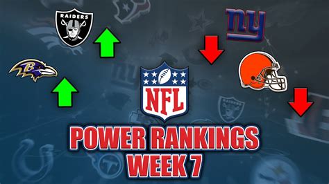 Week 7 Nfl Power Rankings The Resilient Raiders Cowboys Keep Winning