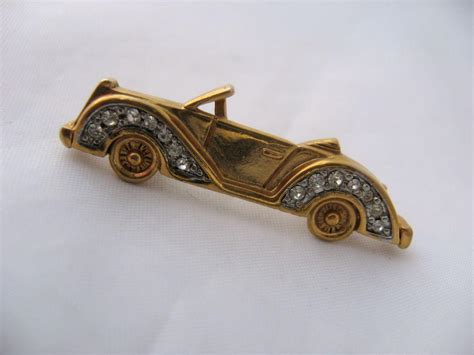 Vintage Trifari Roadster Touring Car Pin Or Brooch From