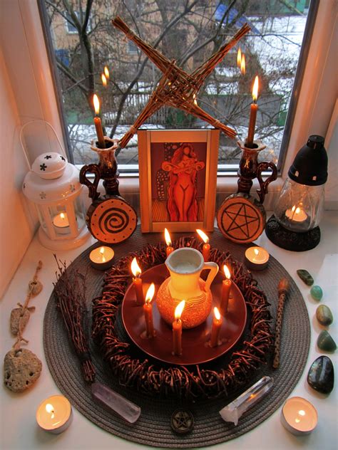 Imbolc Altar 2018 Brigid Altar 2018 Witches Altar Wiccan Altar Altar