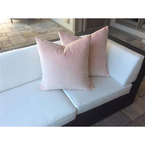 Blush Pink Velvet Pillows A Pair Chairish